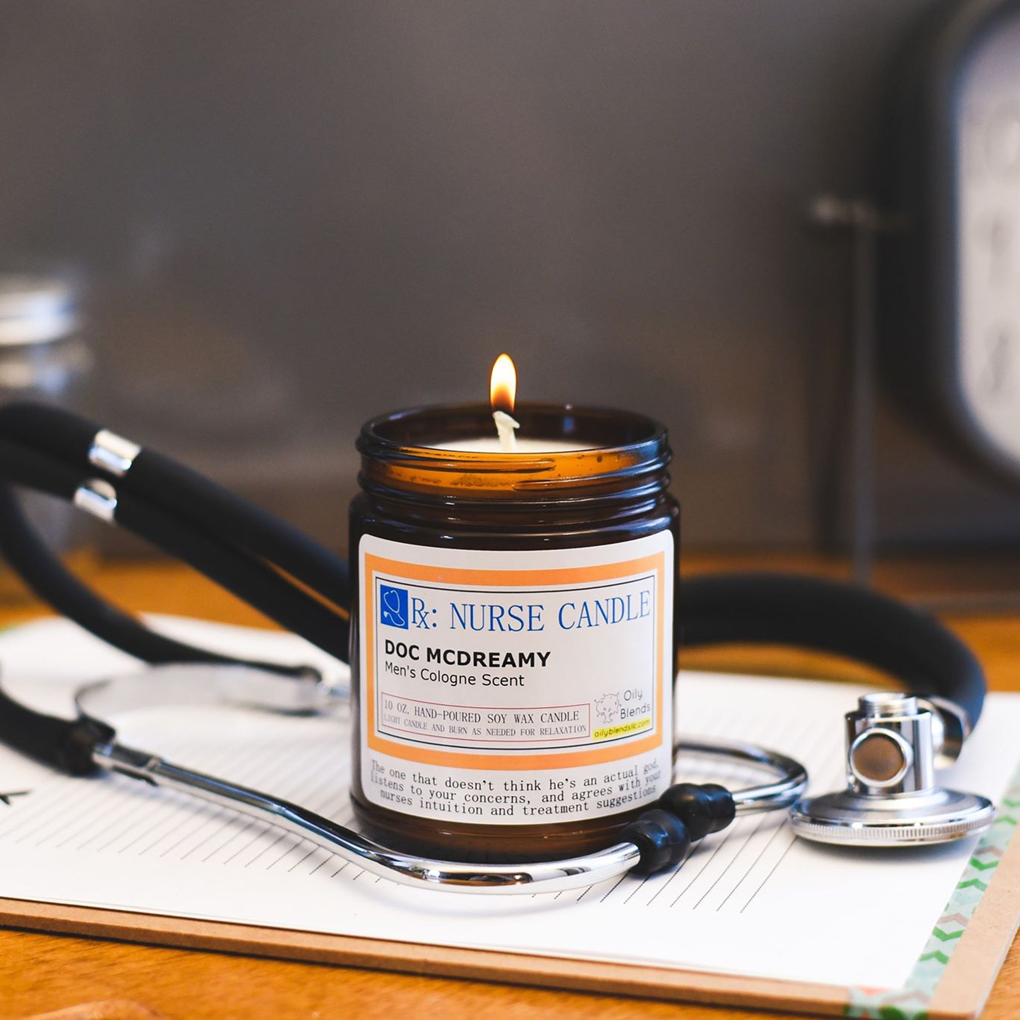 Nurse Candles - 25 Hour Burn Time Soy Wax Candles - Oily BlendsNurse Candles - 25 Hour Burn Time Soy Wax Candles