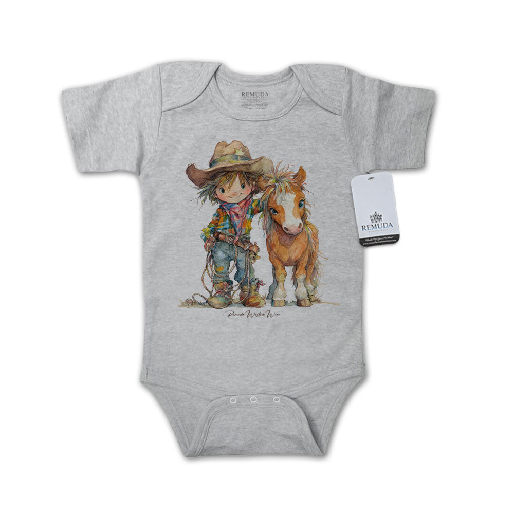 Pony Pals Cowboy - Infant One Piece Western Romper