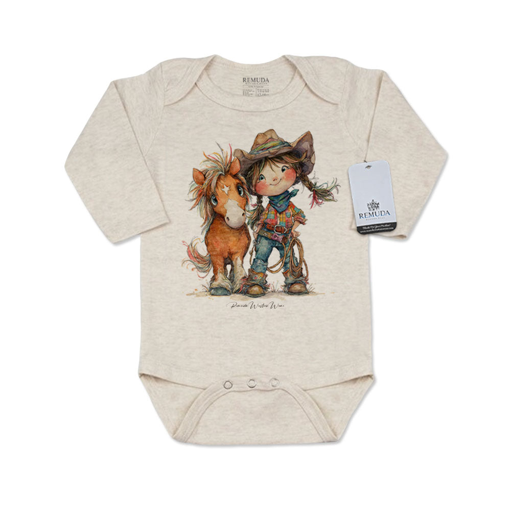 Pony Pals Cowgirl - Infant One Piece Western Romper