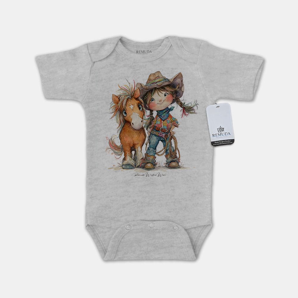 Pony Pals Cowgirl - Infant One Piece Western Romper