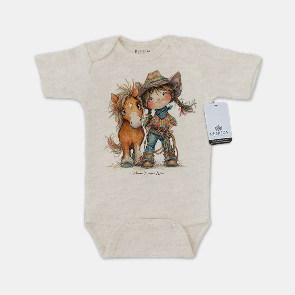 Pony Pals Cowgirl - Infant One Piece Western Romper