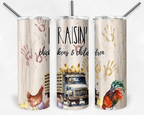Raisin' Chickens & Children 20oz Skinny Tumbler