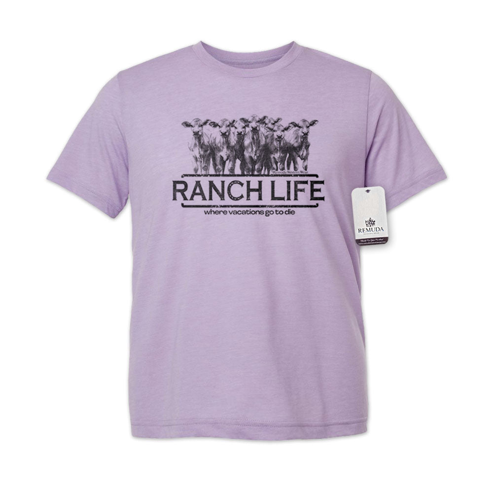 Ranch Life: Where Vacations Go To Die - Adult Unisex Western Tee T-Shirt
