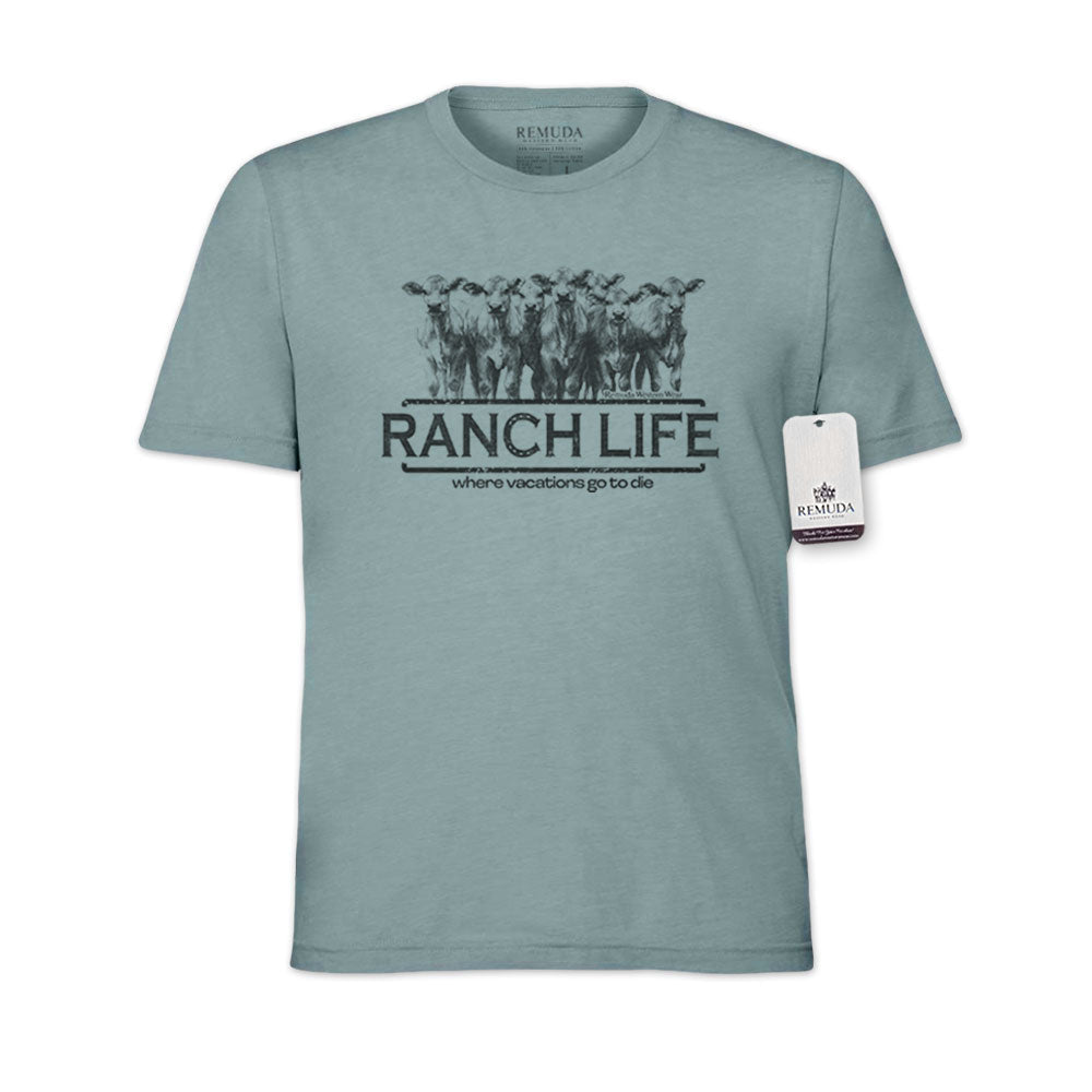 Ranch Life: Where Vacations Go To Die - Adult Unisex Western Tee T-Shirt