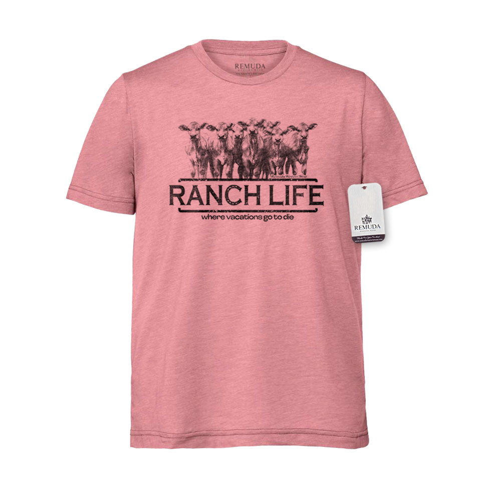 Ranch Life: Where Vacations Go To Die - Adult Unisex Western Tee T-Shirt