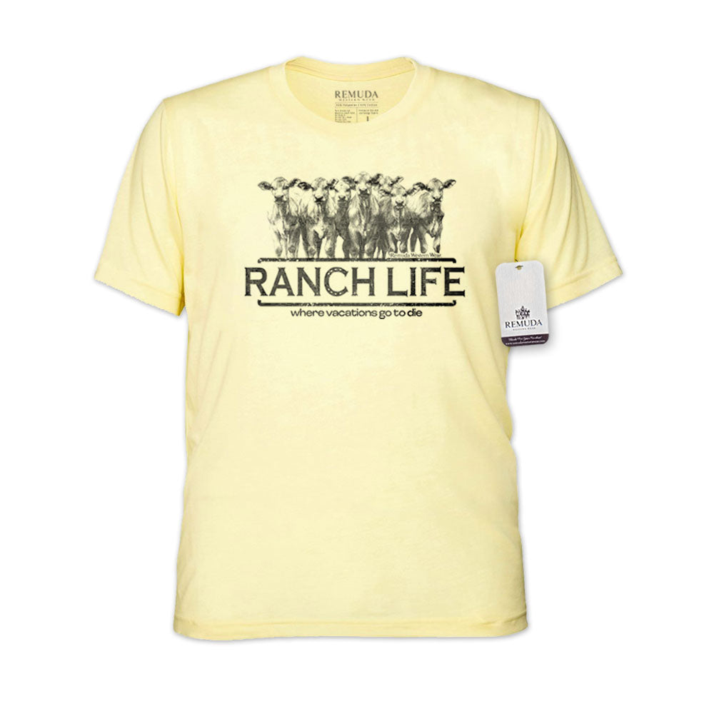 Ranch Life: Where Vacations Go To Die - Adult Unisex Western Tee T-Shirt
