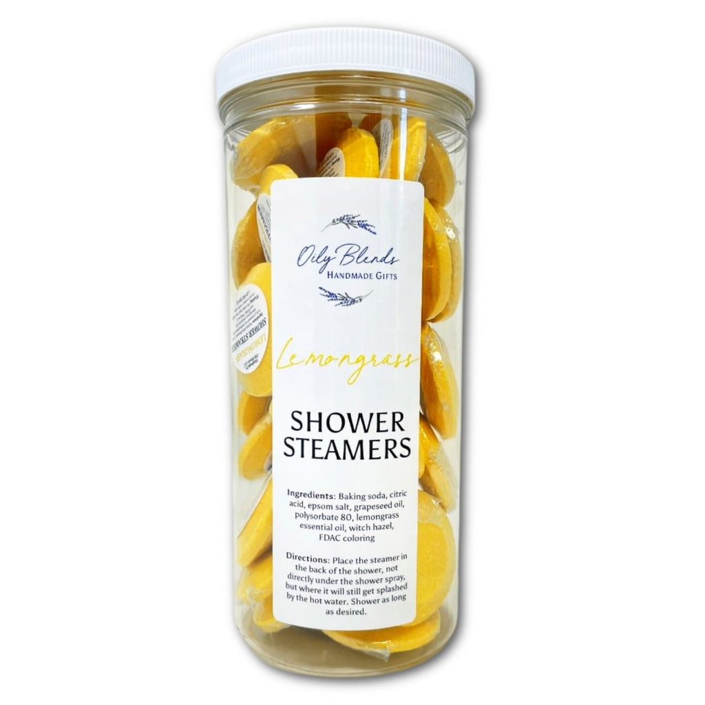 Set of 36 Essential Oil Shower Steamers with Display Jar - Oily BlendsSet of 36 Essential Oil Shower Steamers with Display Jar