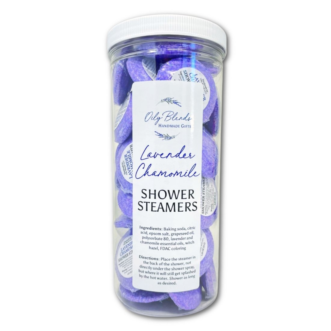 Set of 36 Essential Oil Shower Steamers with Display Jar - Oily BlendsSet of 36 Essential Oil Shower Steamers with Display Jar