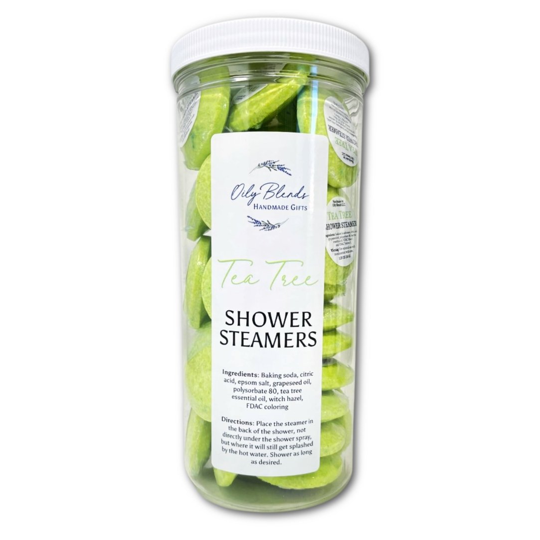 Set of 36 Essential Oil Shower Steamers with Display Jar - Oily BlendsSet of 36 Essential Oil Shower Steamers with Display Jar