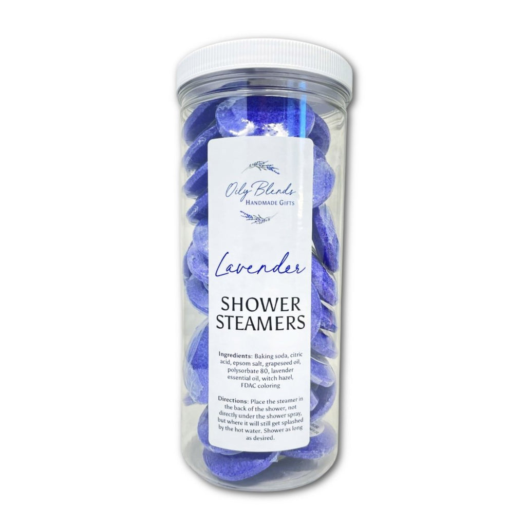 Set of 36 Essential Oil Shower Steamers with Display Jar - Oily BlendsSet of 36 Essential Oil Shower Steamers with Display Jar