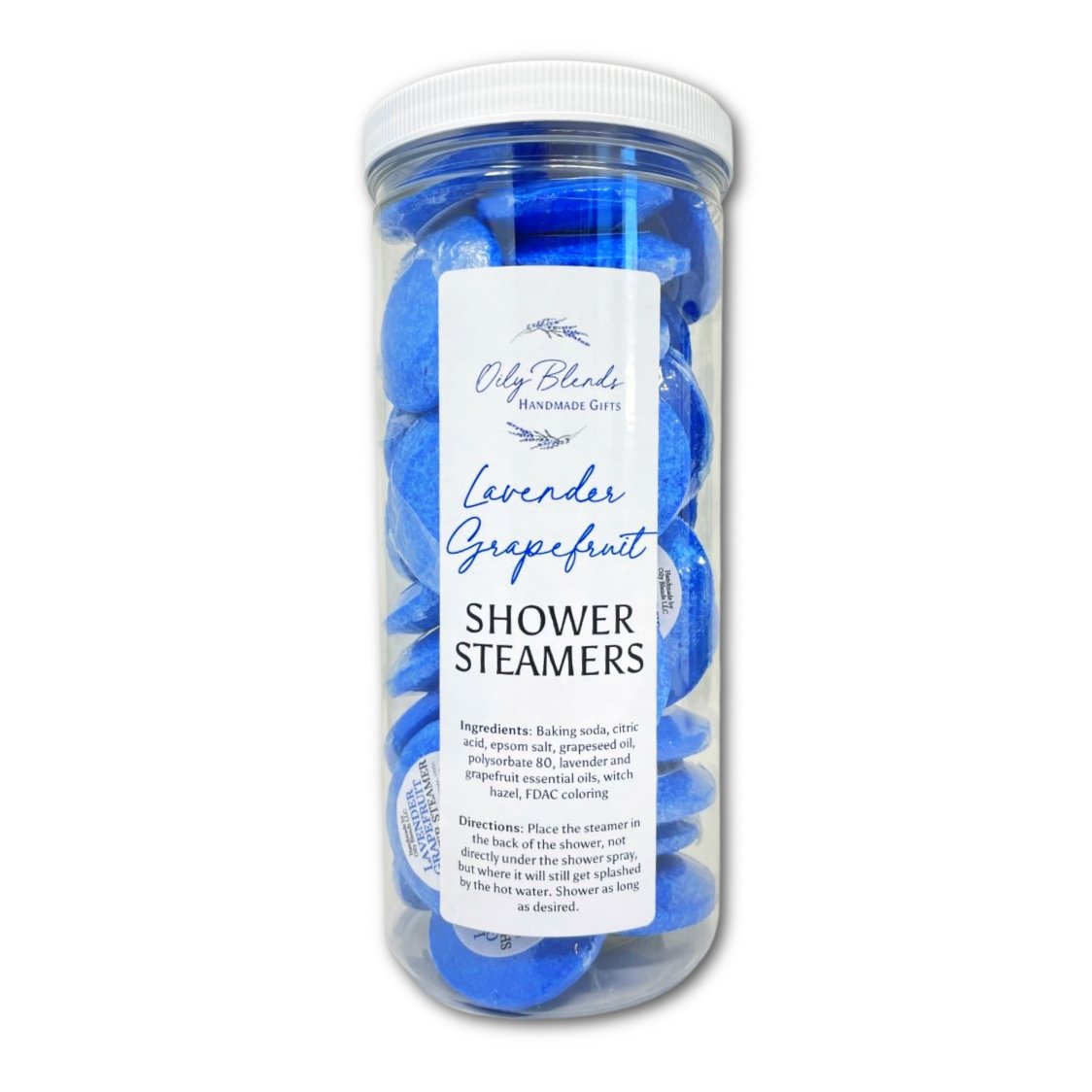 Set of 36 Essential Oil Shower Steamers with Display Jar - Oily BlendsSet of 36 Essential Oil Shower Steamers with Display Jar