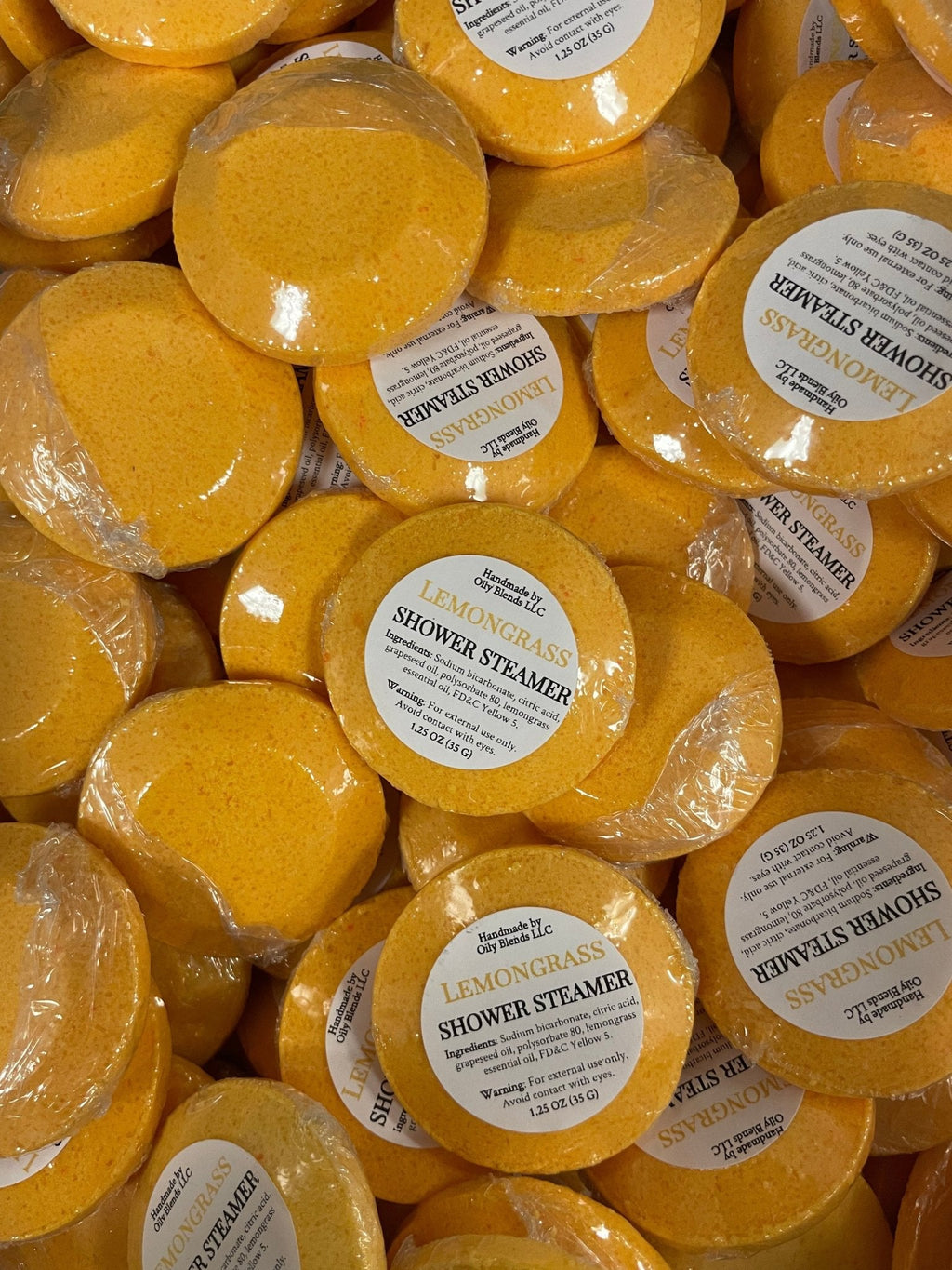Set of 36 Essential Oil Shower Steamers with Display Jar - Oily BlendsSet of 36 Essential Oil Shower Steamers with Display Jar
