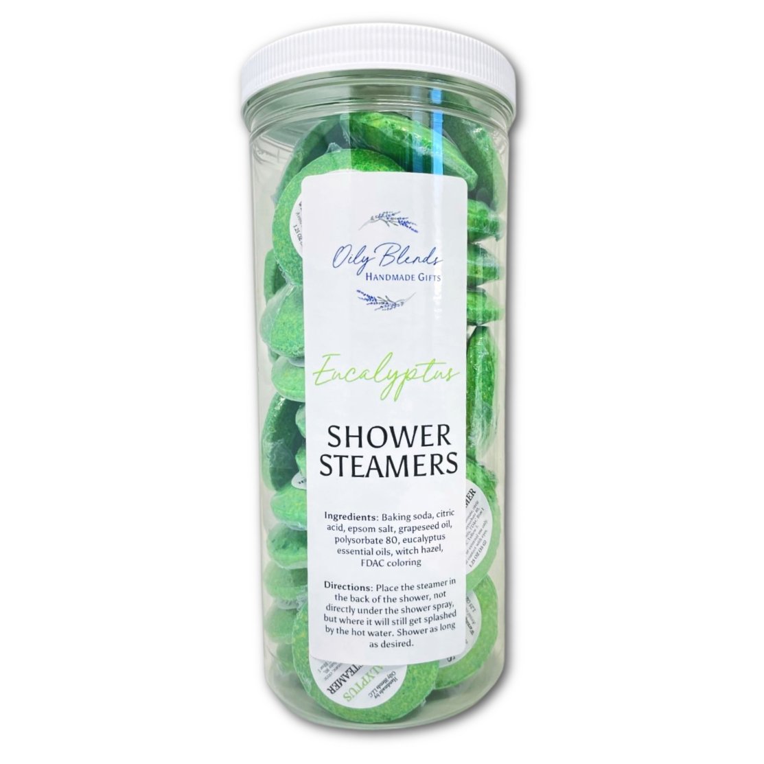 Set of 36 Essential Oil Shower Steamers with Display Jar - Oily BlendsSet of 36 Essential Oil Shower Steamers with Display Jar