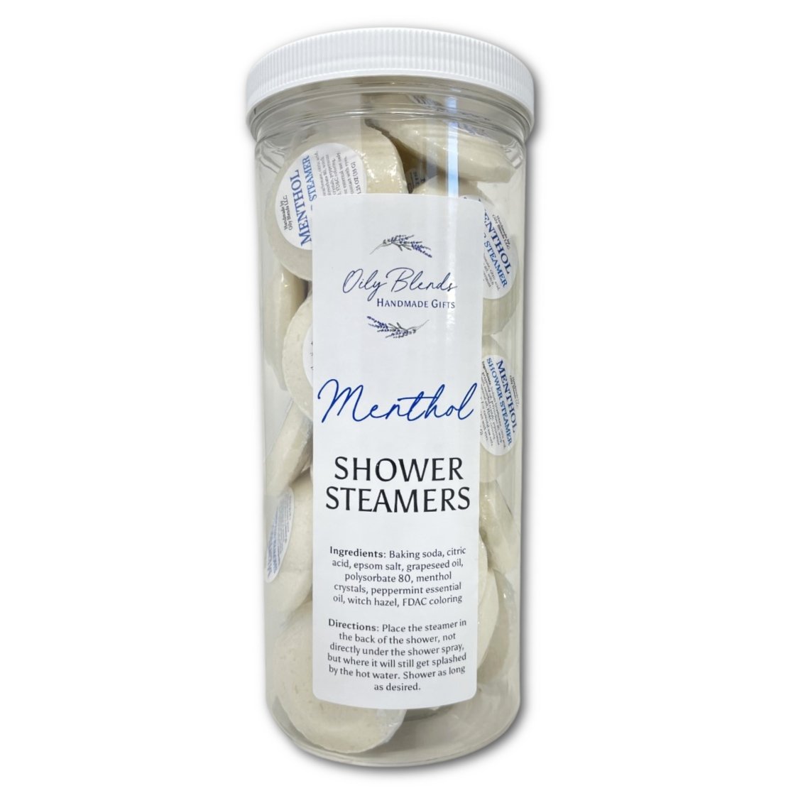Set of 36 Essential Oil Shower Steamers with Display Jar - Oily BlendsSet of 36 Essential Oil Shower Steamers with Display Jar