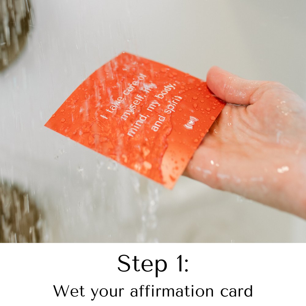 Shower Affirmation Waterproof Cards