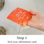 Shower Affirmation Waterproof Cards