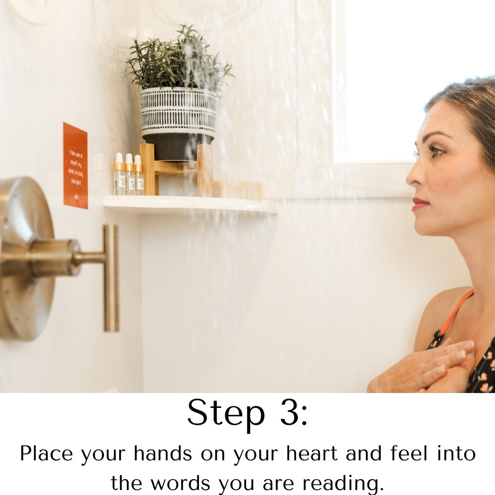 Shower Affirmation Waterproof Cards