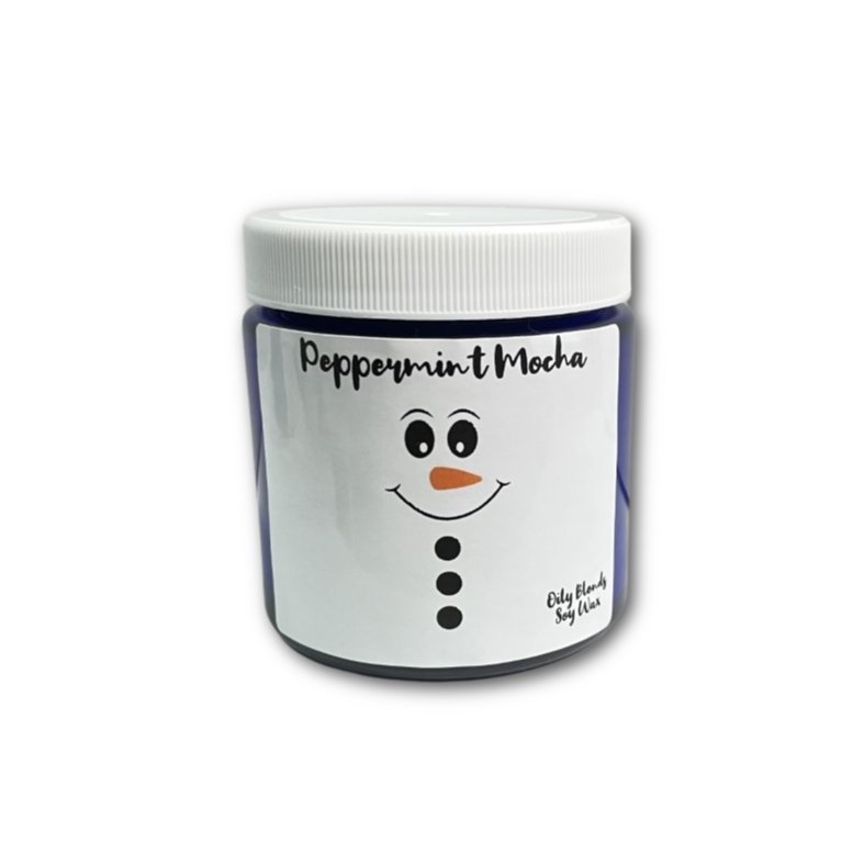Snowman Christmas Candles Soy Wax 25 Hour Burn Time - Oily BlendsSnowman Christmas Candles Soy Wax 25 Hour Burn Time