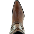 Women's Harness Boots | Brown Leather Harness Boots (M50039)