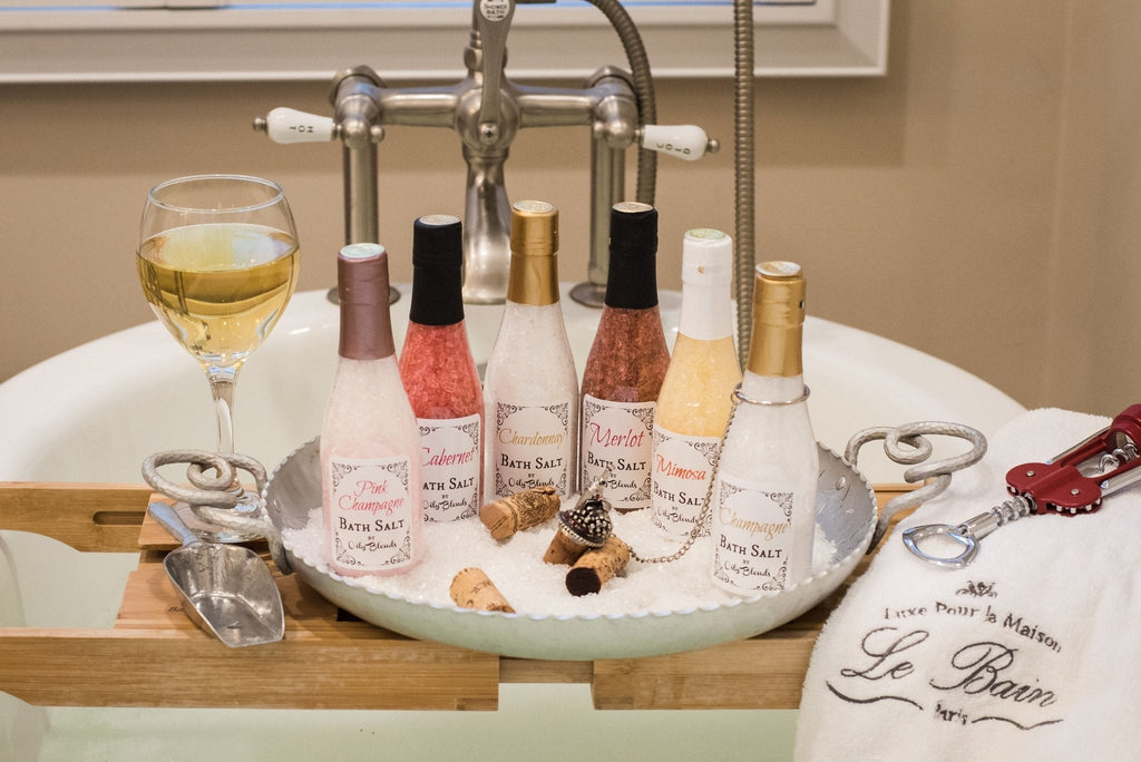 Wine Scented Bath Salts - Oily BlendsWine Scented Bath Salts