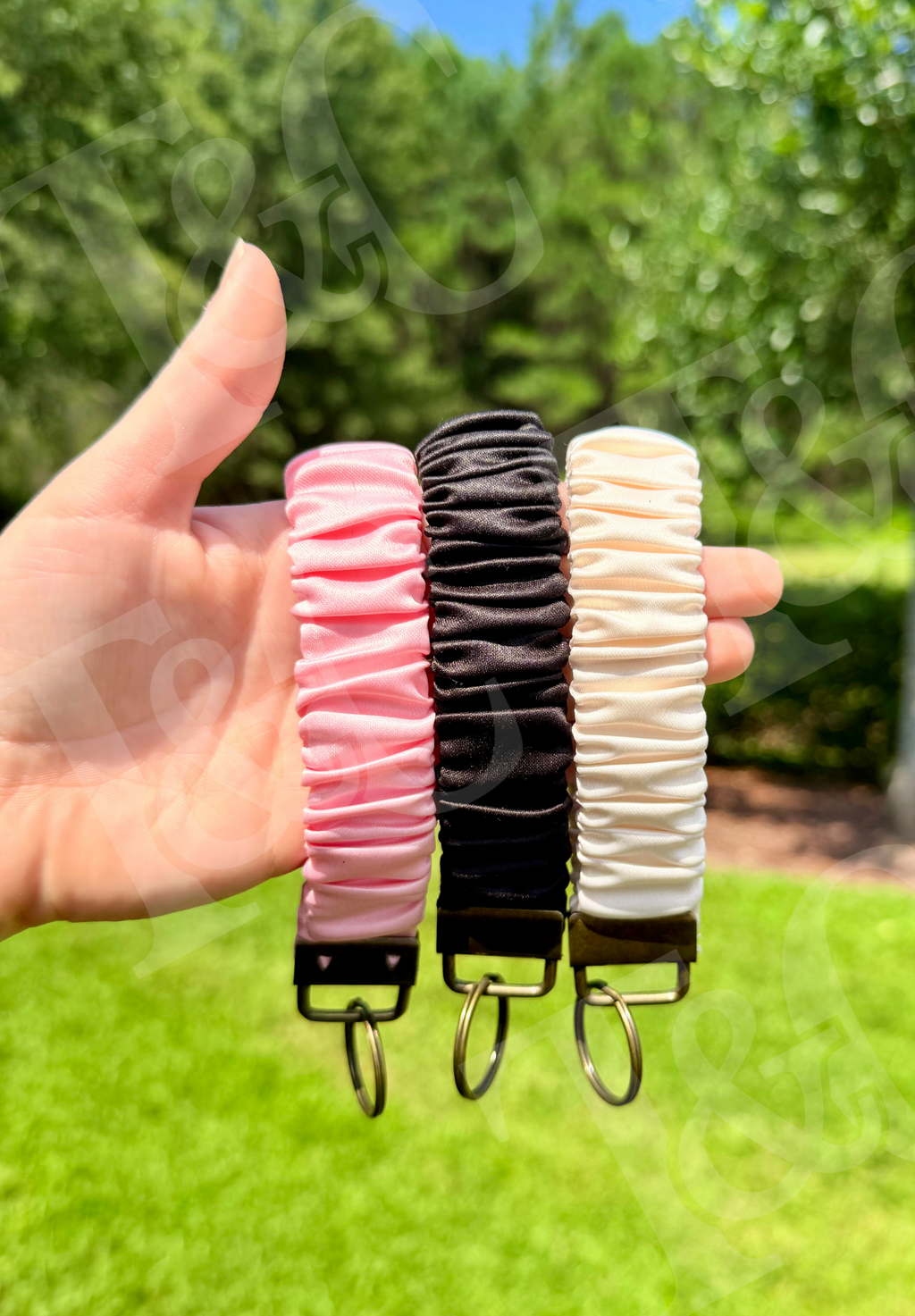 Scrunchie Keychain Wristlet